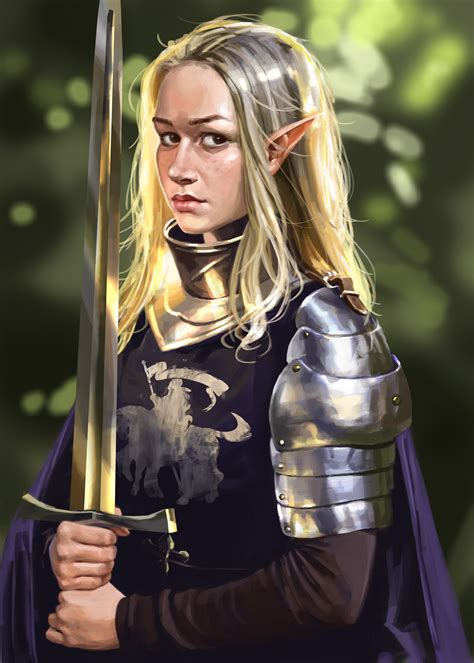 Elf Warrior, by Aylar Ghasemi : r/ElvenGirls