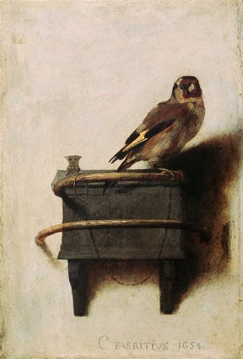 C.Fabritius, The goldfinch / 1654 - Carel Fabritius as art print or ...
