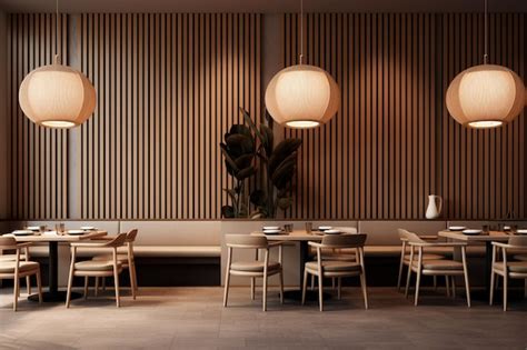 Premium AI Image | Restaurant with a minimalist concept