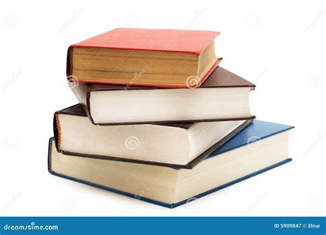 Four books isolated stock image. Image of white, isolated - 5909847