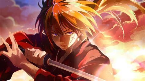 Kenshin Himura, Katana, Rurouni Kenshin, Anime, Samurai X, 4k, HD ...