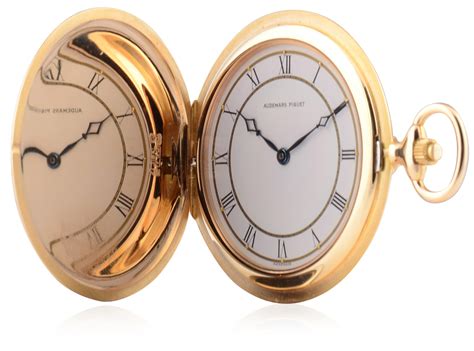 AUDEMARS PIGUET ROSE GOLD HUNTER POCKET WATCH — ALMAR
