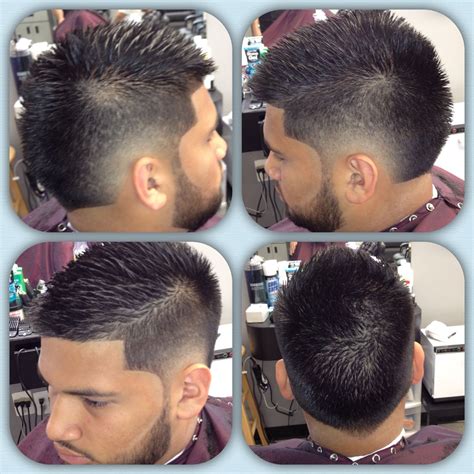 Burst fade Mohawk with beard | Boy hairstyles, Black men hairstyles