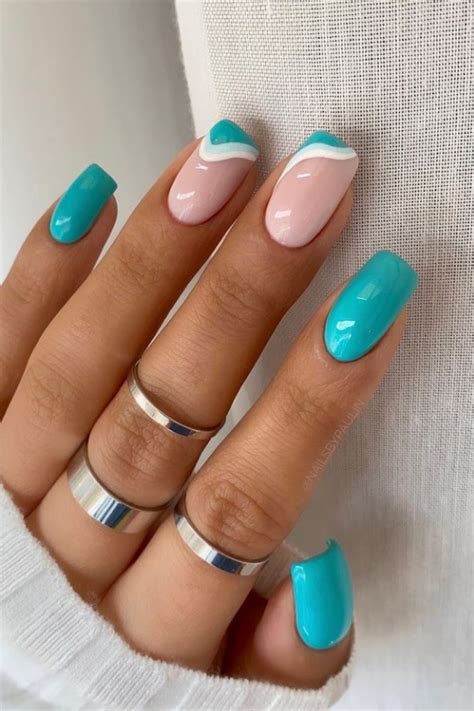 54 Beautiful and Creative Short Nail Designs for Summer Nails Art in 2021