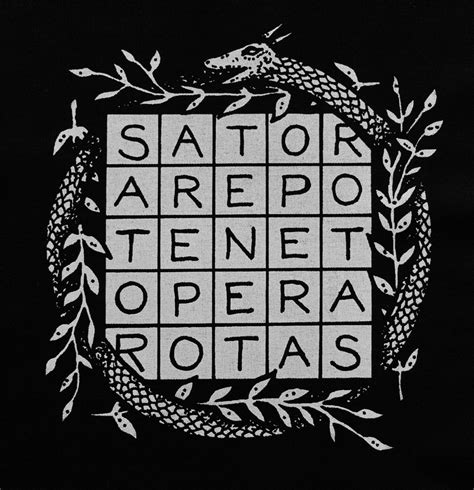 Adrienne Rozzi - Sator Square. The Sator Square is an ancient Roman 2D palindrome square made up