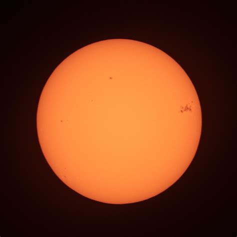 Sunspot photo taken this morning in KCMO. : r/sun