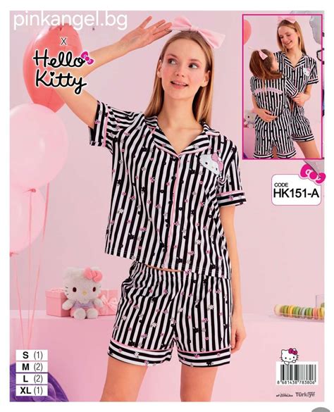 Дамска пижама Hello Kitty - Pink Angel