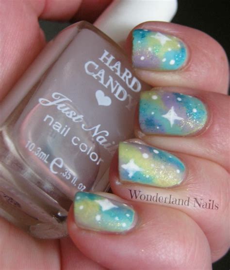 Wonderland Nails: Pastel Matte Galaxy Nails