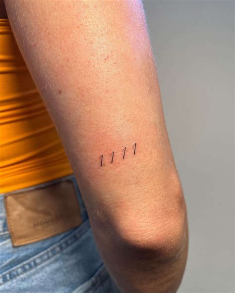 Unlock the mystery of the number 1111 with tattoo 1111 designs