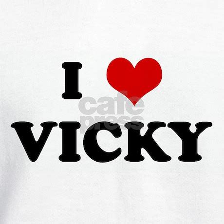 I Love VICKY Hoodie by customlove