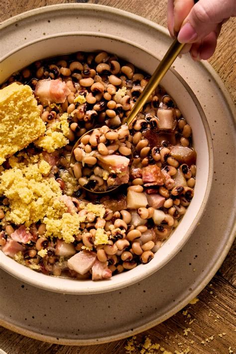 Cozy Pork Jowl (Hog Jowl) Stew | with Southern Black Eyed Peas