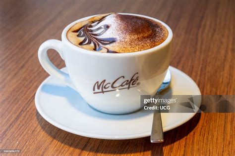 Cup of cappuccino coffee at a McDonald's McCafe. News Photo - Getty Images