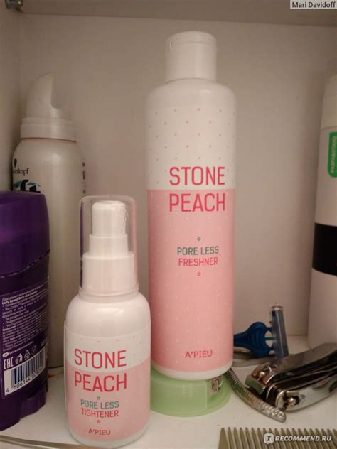 Тонер для сужения пор A'PIEU Stone Peach Pore Less Freshner - «Эффект ...