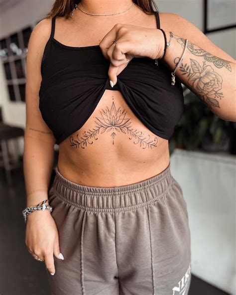 22 Amazing Lace Under Breast Tattoo Designs To Inspire You In 2023