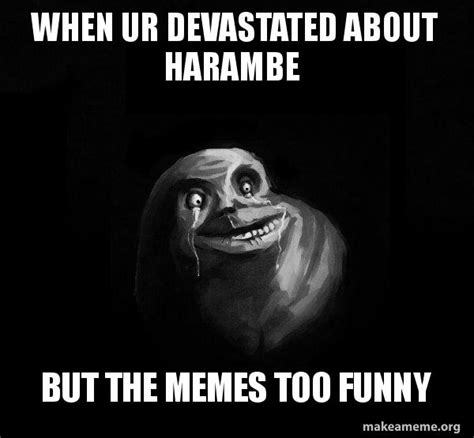 When ur devastated about harambe But the memes too funny - Forever ...