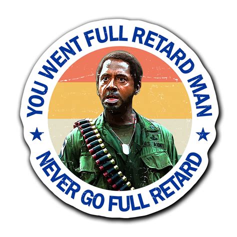 Amazon.com: XBY MEMES (Pack 3 Pcs) Tropic Thunder Kirk Lazarus You Went