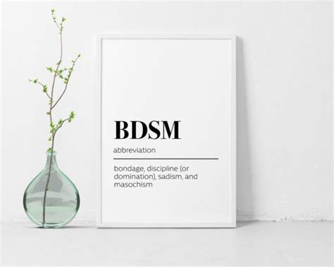 printable bdsm definition poster kinky ink press