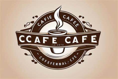 Premium Photo | Cafe emblem Coffee symbol Cafe branding
