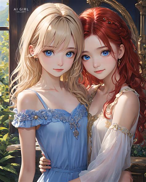 Lucy + Faith in Loving Embrace by AIGirlGallery on DeviantArt