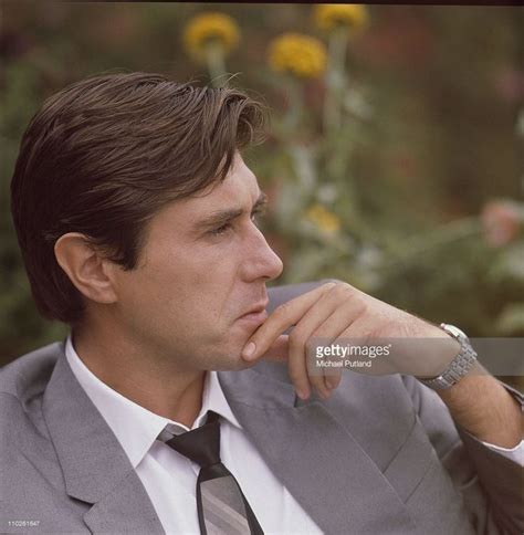 English singer-songwriter Bryan Ferry of Roxy Music, in tennis gear ...