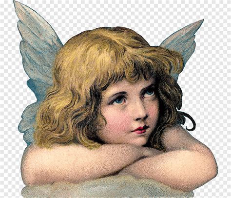 Free download | Cherub painting against blue background, Paper Cherub ...