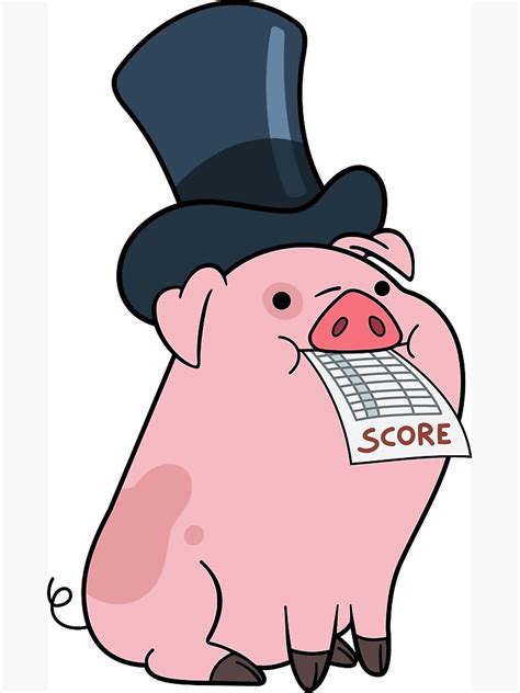 "Waddles Gravity Falls " Poster for Sale by alyaST14 | Redbubble