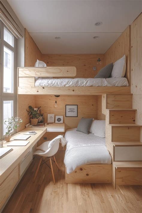 wooden bed  stairs double bunk bed  stairs design ideas