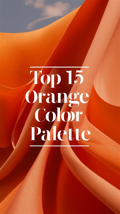 incorporate  vibrant hues   orange color palette