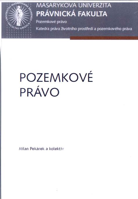 E-kniha: Pozemkové právo
