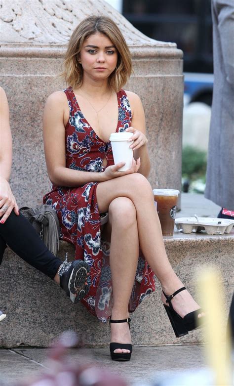 Sarah Hyland - 'Modern Family' Set in Los Angeles 8/25/2016 • CelebMafia