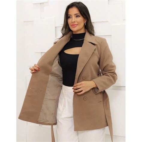 Sobretudo La Batida Feminino - Sobretudo Casaco Lã Batida Feminino Jaqueta Lançamento Inverno 2025 ...