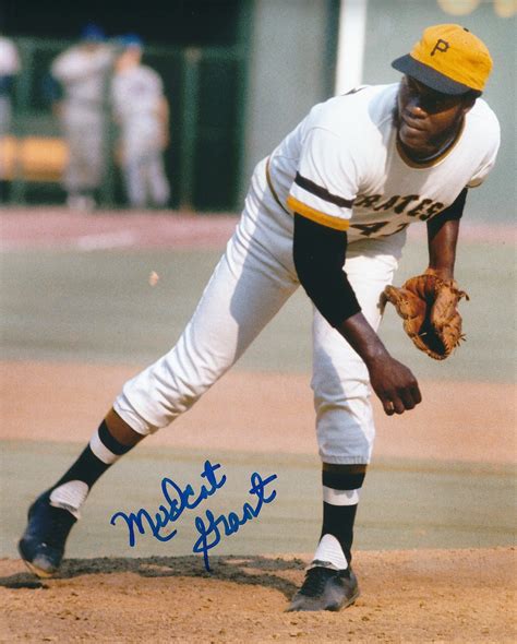 autographed jim mudcat grant  pittsburgh pirates photo main