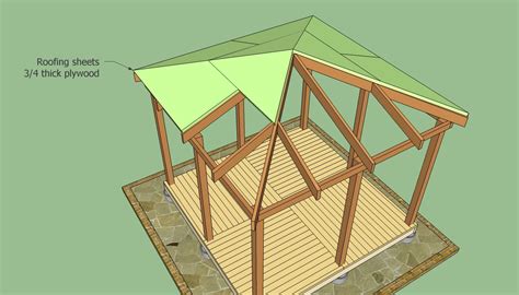 build   sided roof   gazebo  edward poch blog
