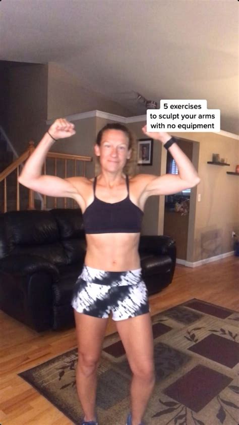 Sculpt your arms with this no equipment arm workout. | Arm workout ...