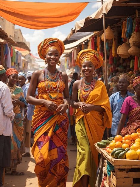 Premium Photo | A vibrant portrayal of African culture this image ...