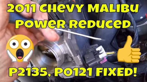 chevy malibu p p power reduced mode fix  youtube