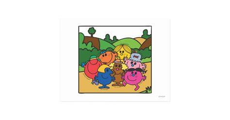 Little Miss Group Of Friends Postcard | Zazzle.com.au