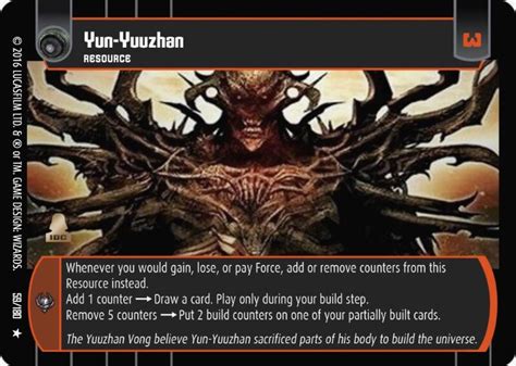 yun yuuzhan card star wars trading card game