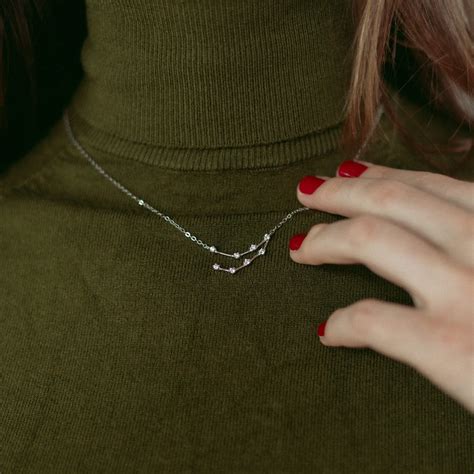 Сребърно колие "Съзвездие Козирог" - Silenti Jewelry