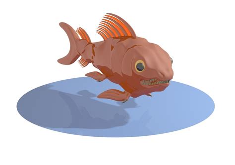 Рыба 3D Модель $2 - .c4d - Free3D