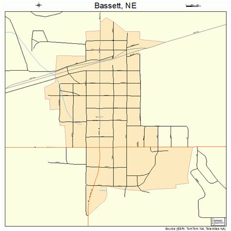 Bassett Nebraska Street Map 3103215