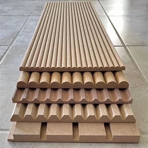 hdhmr mdf fluted panel  mm  rs sq ft  ahmedabad id