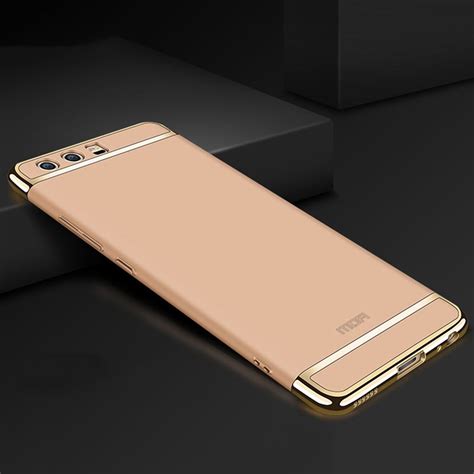Handy Hülle Schutz Case für Huawei P10 Plus Bumper 3 in 1 Cover Chrom ...