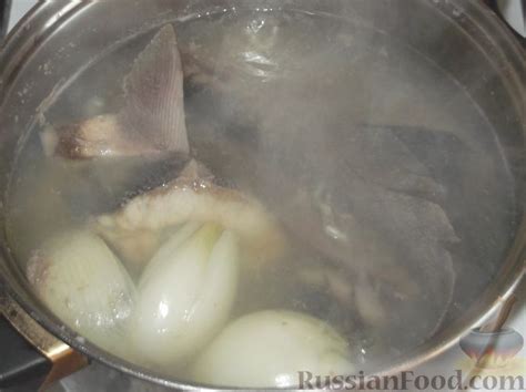 Рецепт: Уха из осетрины на RussianFood.com