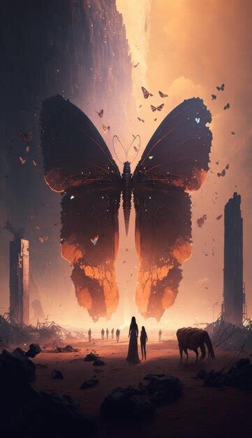 Premium AI Image | A butterfly is on the ground and the word butterfly ...