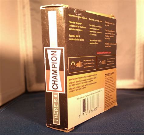 Set of 4 Genuine Champion Copper Plus 412 Spark Plug RC12LYC | eBay