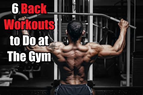 6 Back Workouts – Best Exercises for Beginners at the Gym