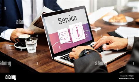 information customer service  desk concept stock photo alamy