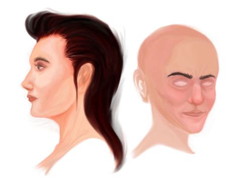 ArtStation - Woman head profile
