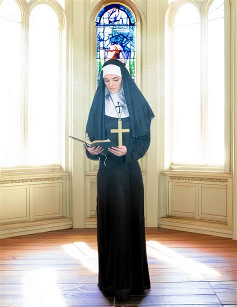 Costume suora con spacco donna - Vegaoo